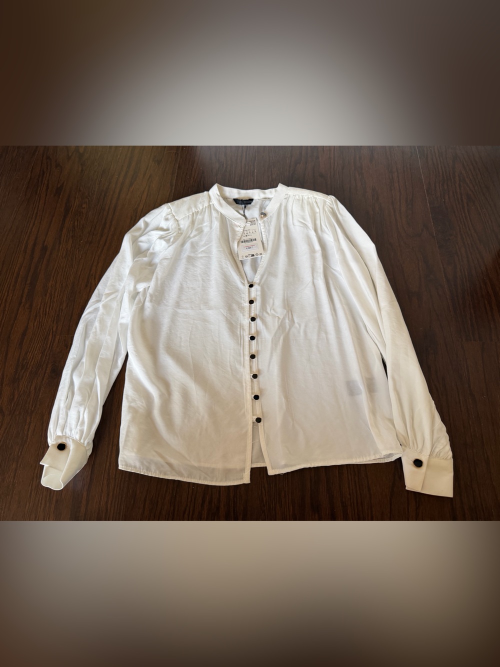 Zara White Blouse